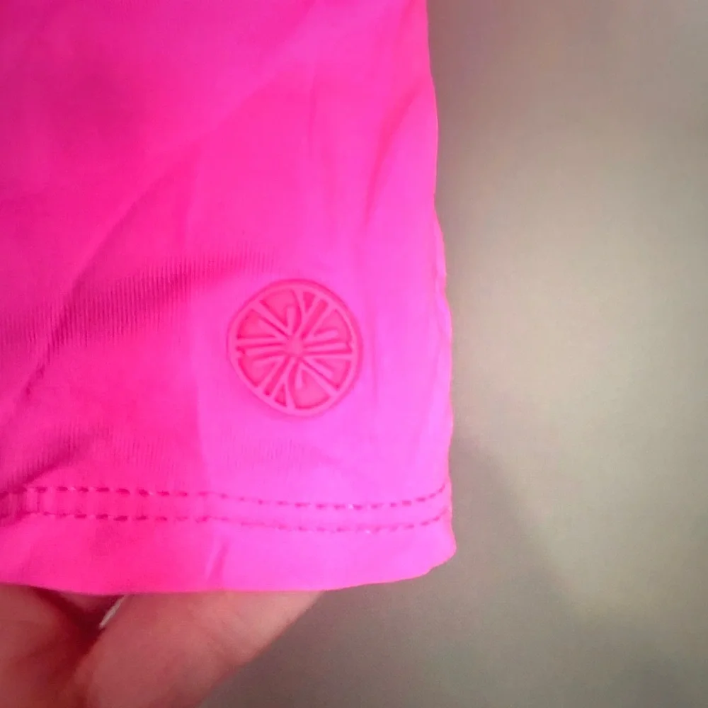Lilly Pulitzer Neon Pink Sleeveless Collared Tank - Picture 4 of 10